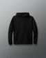 Black hoodie on a gray background
