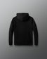 Black hoodie on a gray background