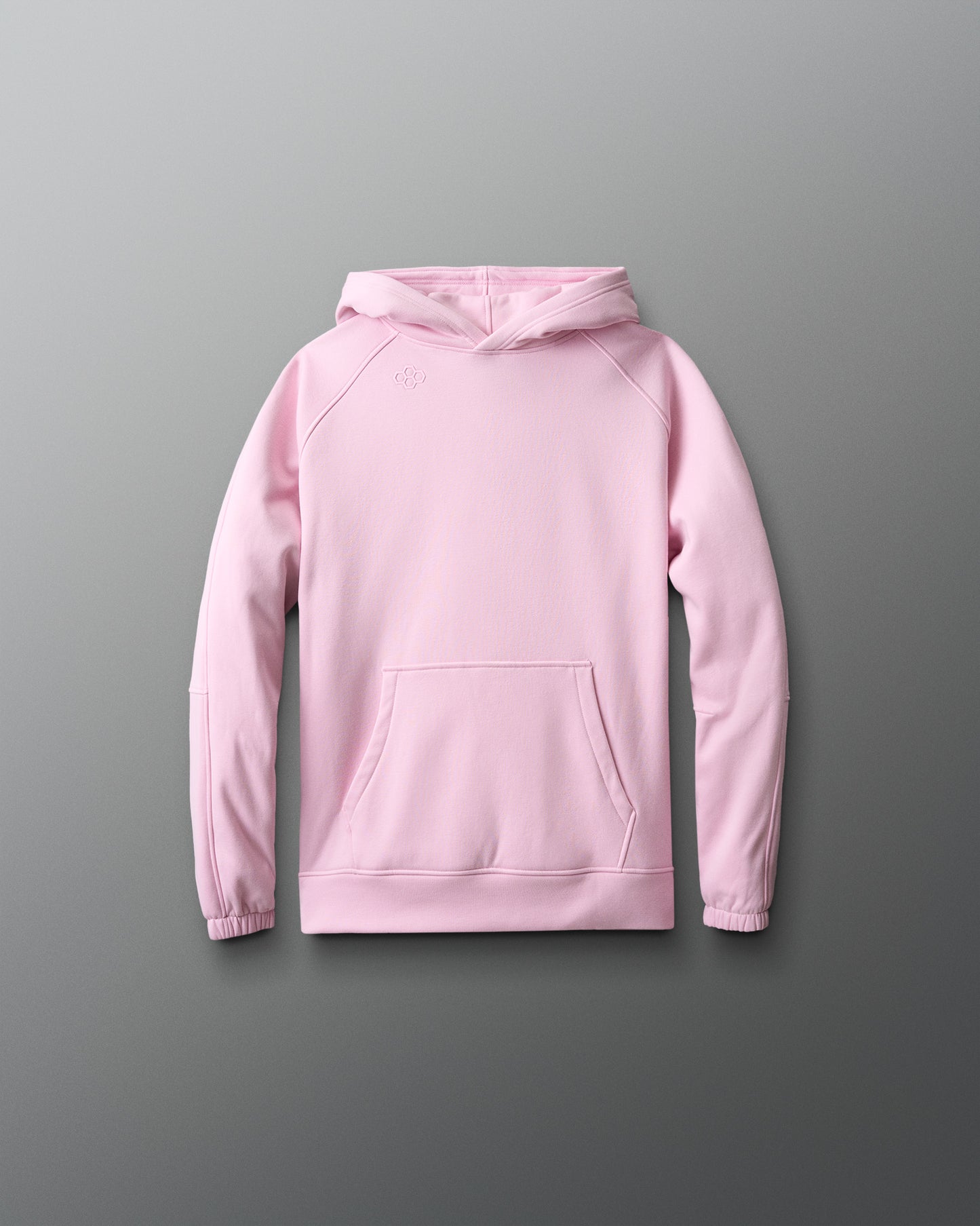 Pink hoodie on a gray background