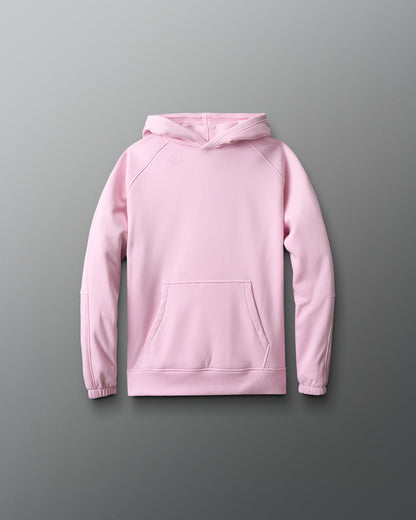 Pink hoodie on a gray background