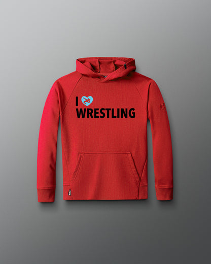 Sweat à capuche en tissu éponge pour jeunes d'élite I Love Wrestling