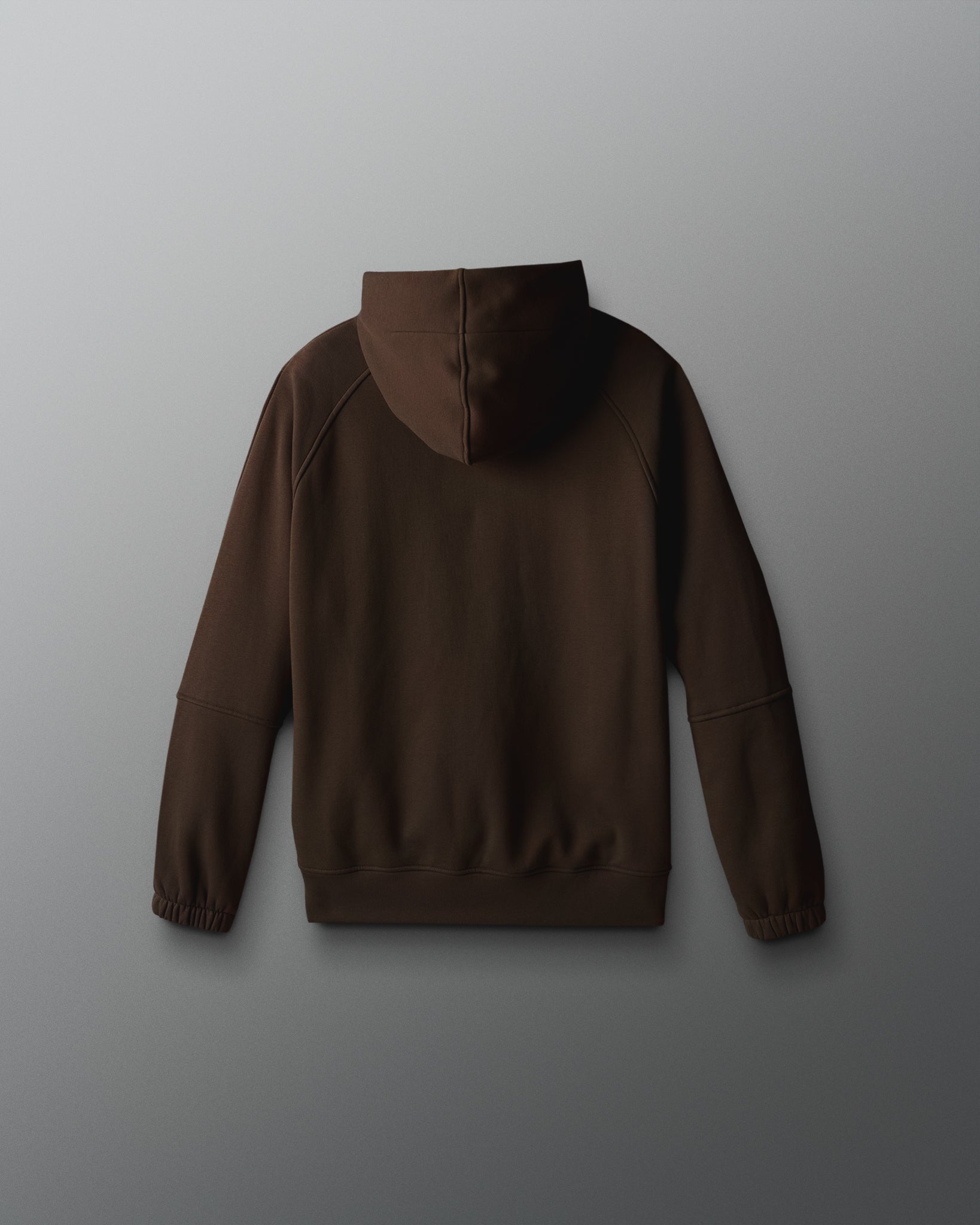 Brown hoodie on a light gray background