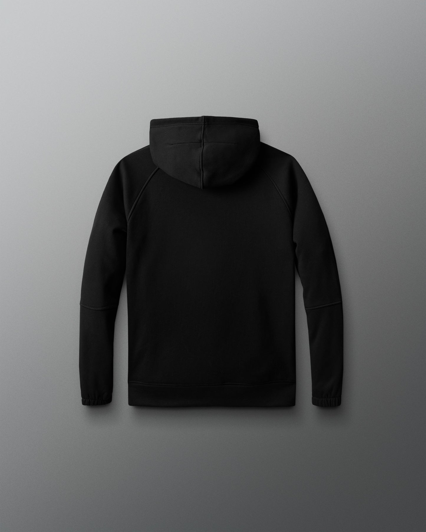 Black hoodie on a gray background