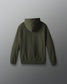 Green hoodie on a gray background