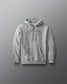 Gray hoodie with 'FEAR NOT' text on a gray background