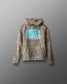 Camouflage hoodie with 'GIRLS Wrestling' text on a gray background