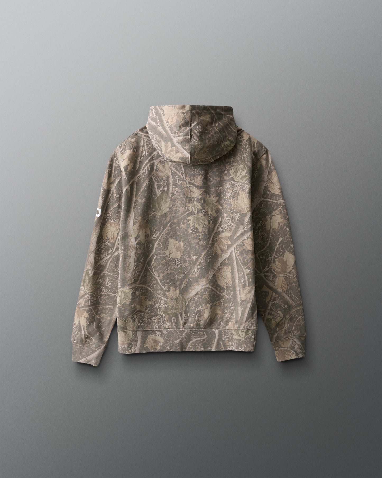 Camouflage jacket on a gray background