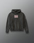 Gray hoodie with 'Faith Over Fear' text on a gray background