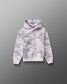 RUDIS Essential Hex Youth Relaxed Comfort Fleece Hoodie in Tree Camo, front view featuring woodland camouflage, Hex chest logo, and kangaroo pocket. Copy Alt Text