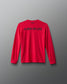 Red long-sleeve shirt with 'A Way of Life' text on a gray background