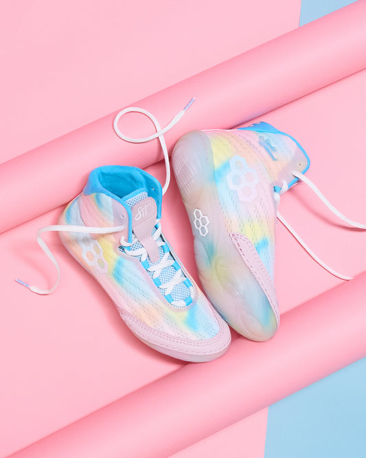 RUDIS Hildebrandt women’s wrestling shoes pastel limited edition colorway designed for the female foot with lightweight support and performance fit