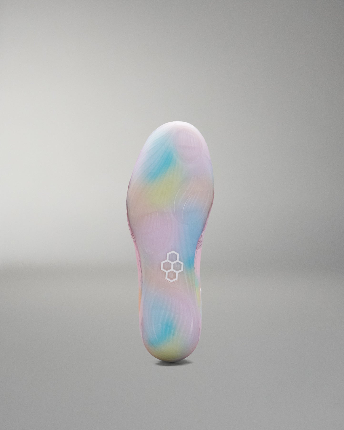 Colorful Wrestling shoe insole with a brand logo on a gray background