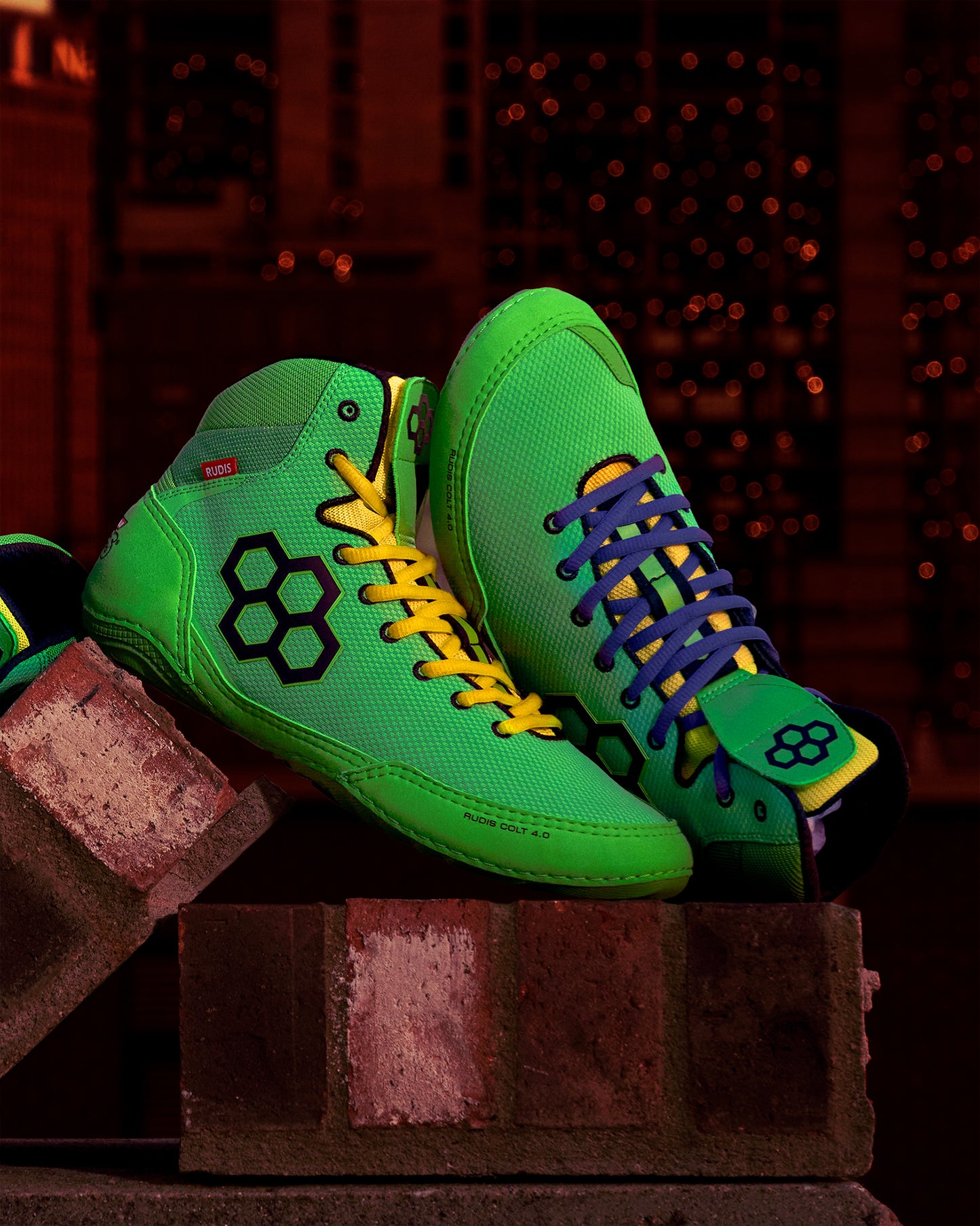 RUDIS Colt 4.0 Youth Wrestling Shoes - Ninja Turtle