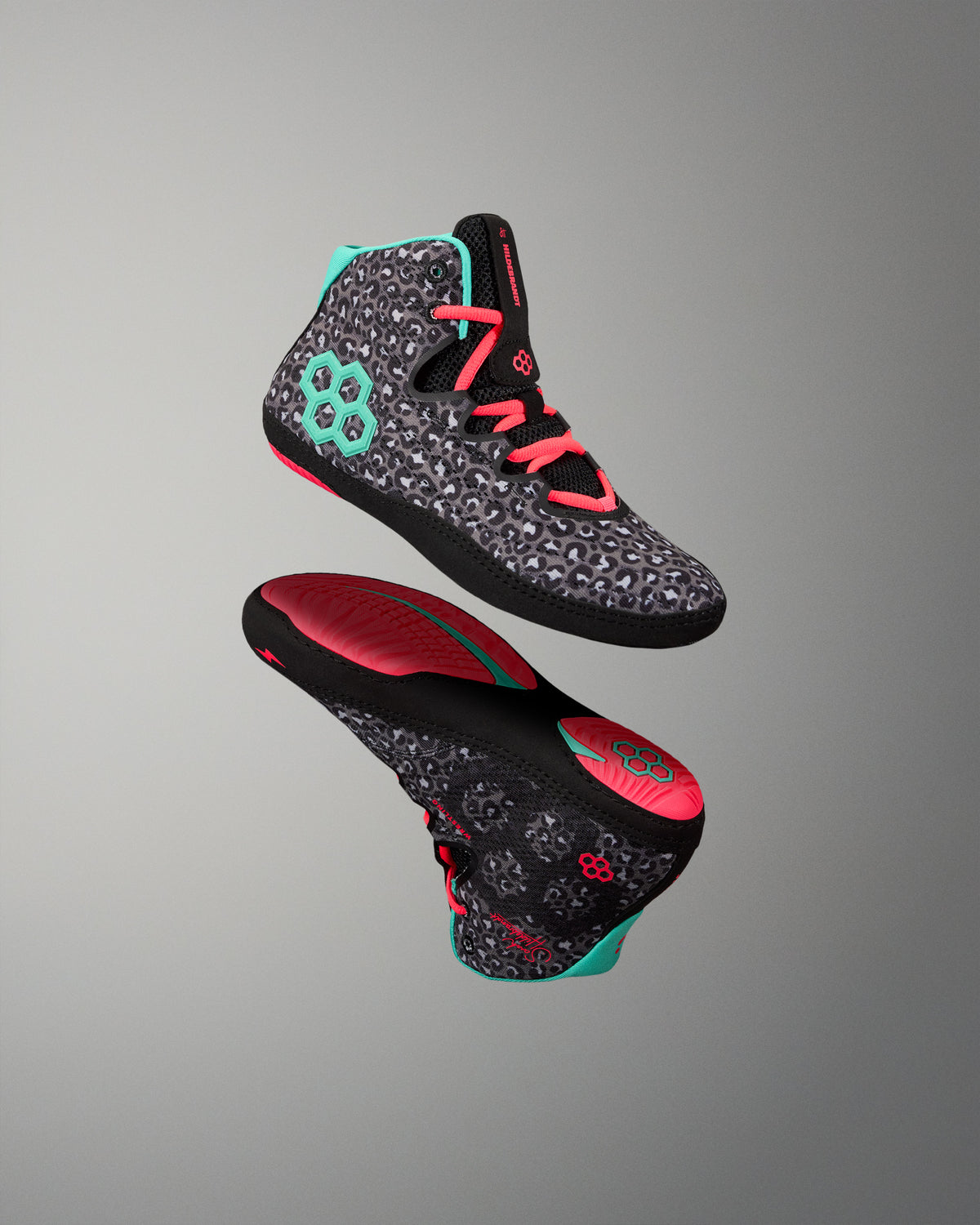 Hildebrandt 2.0 Girl's Wrestling Shoes - Black Leopard