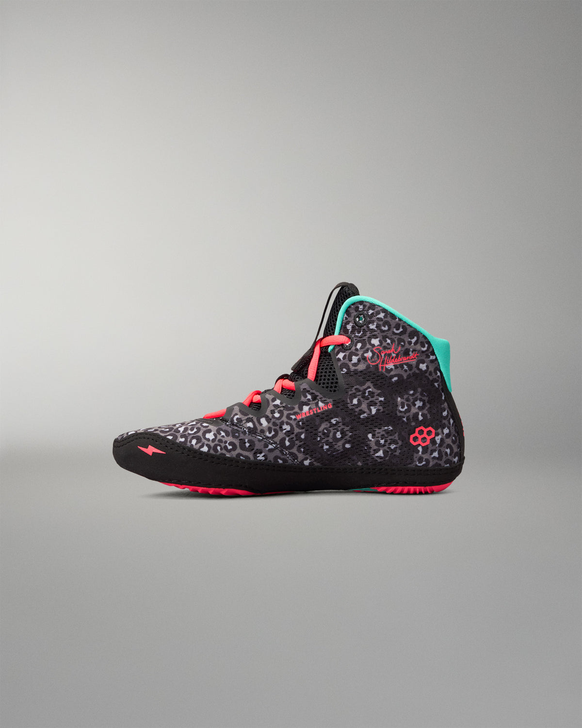 Hildebrandt 2.0 Girl's Wrestling Shoes - Black Leopard