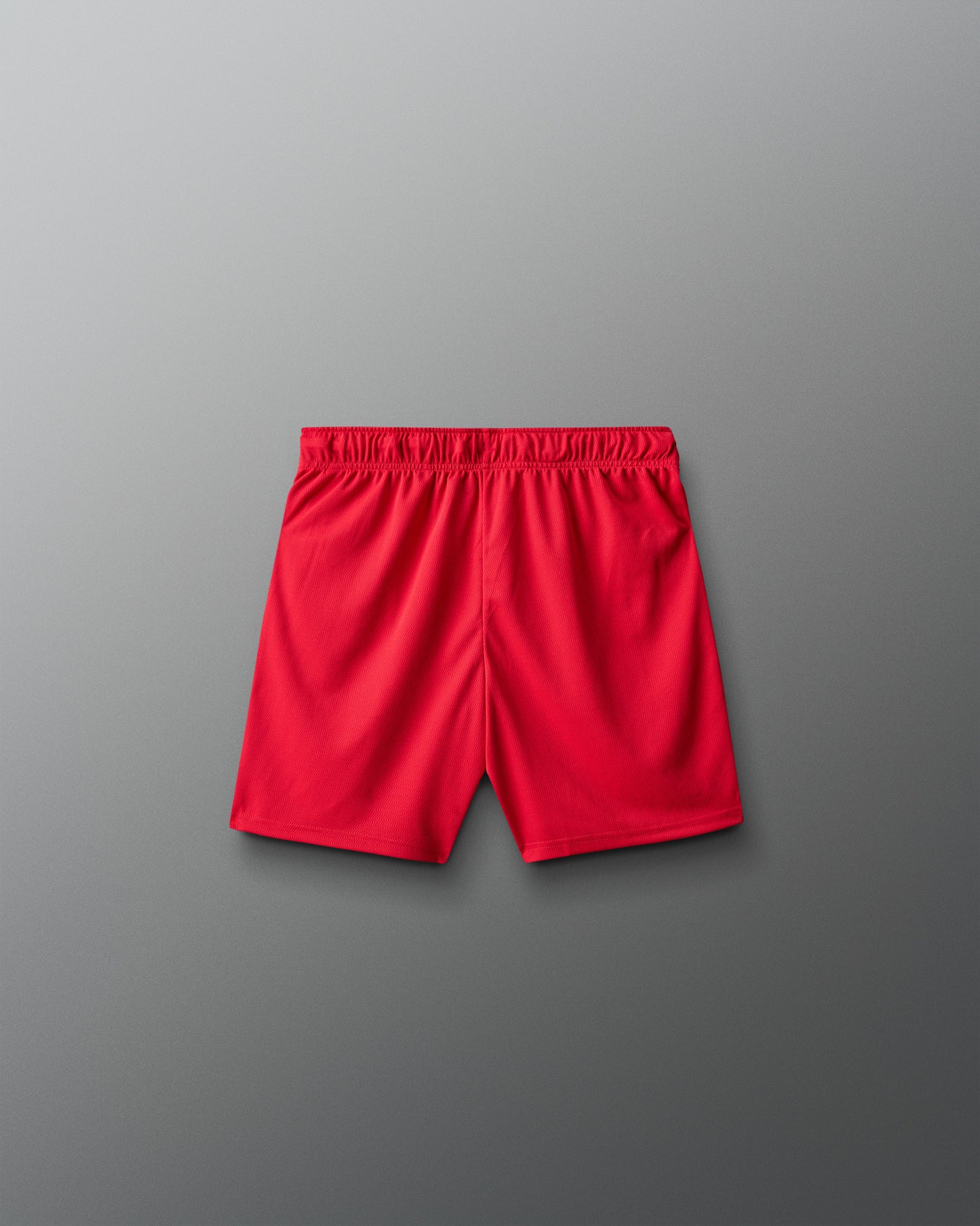 Red shorts on a gray background