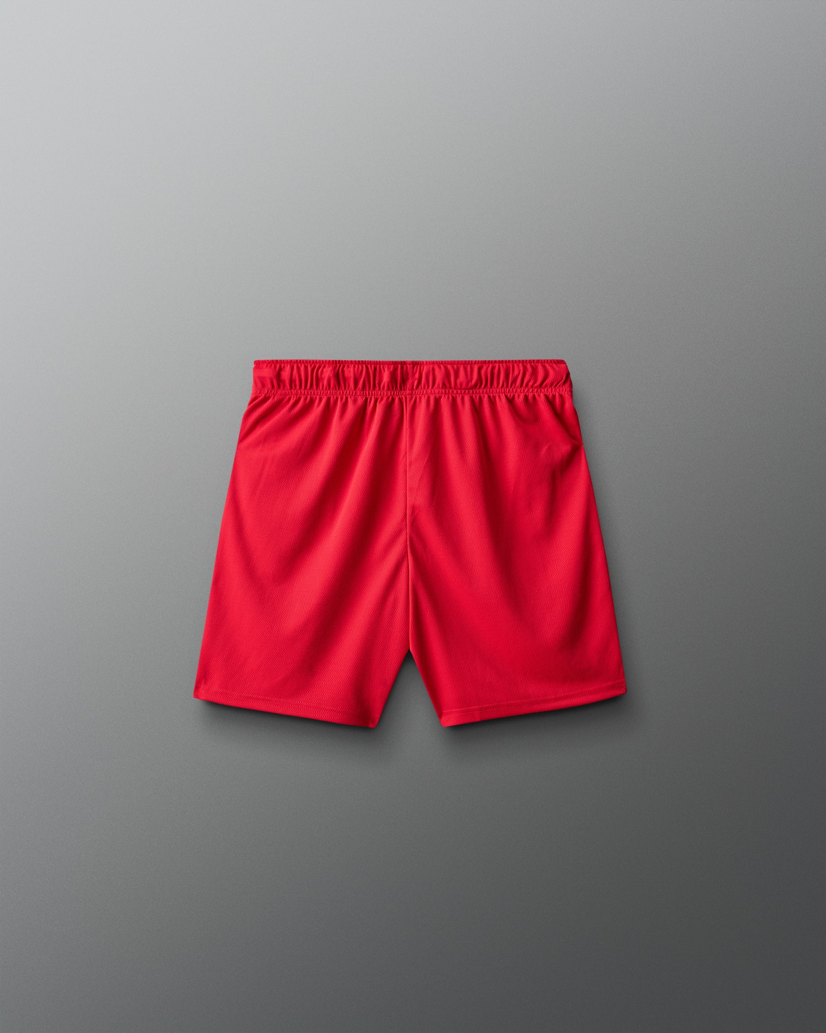 Red shorts on a gray background