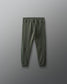 Green jogger pants on a gray background