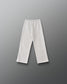 RUDIS Youth Comfort Fleece Wide Leg Sweatpant in Heather Silver, back view showing the relaxed wide-leg silhouette, elastic waistband, and straight hems. Copy Alt Text