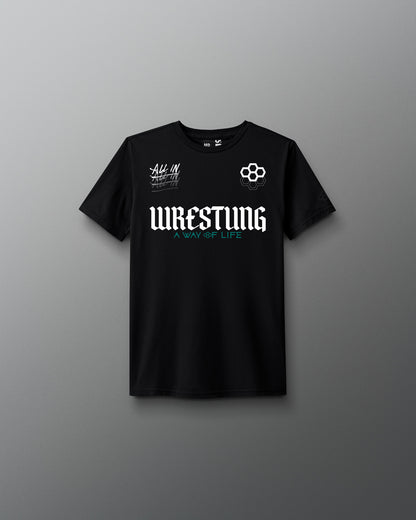 T-shirt super doux pour jeunes de l'équipe de lutte gothique