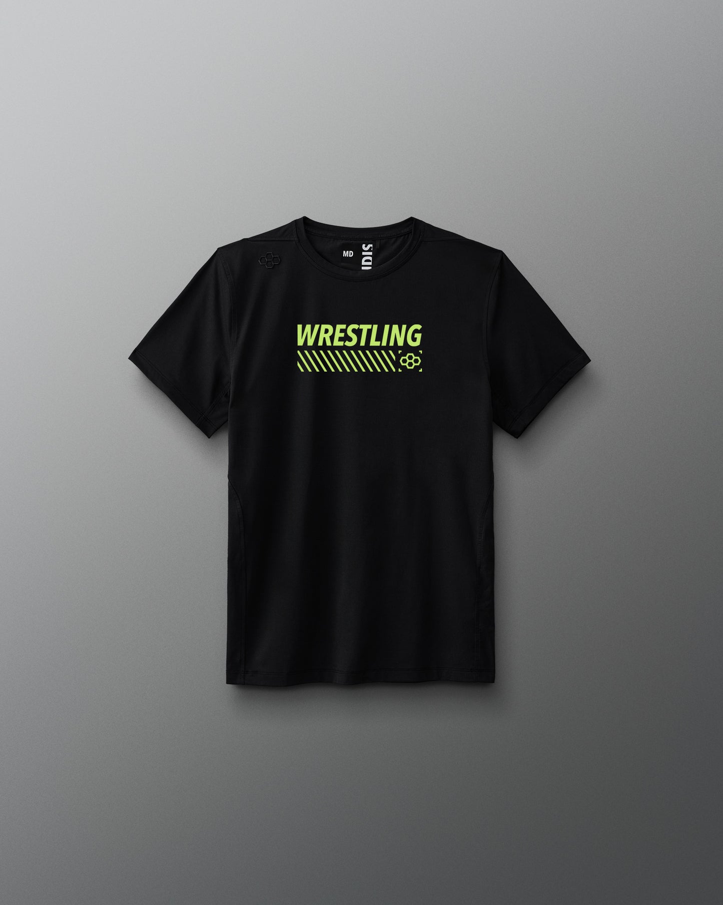 T-shirt de performance de lutte pour jeunes au néon