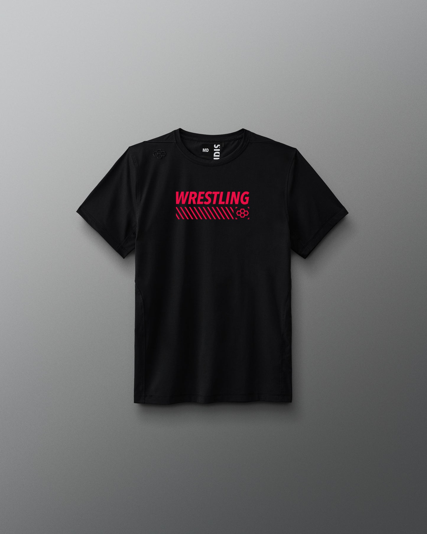 T-shirt de performance de lutte pour jeunes au néon