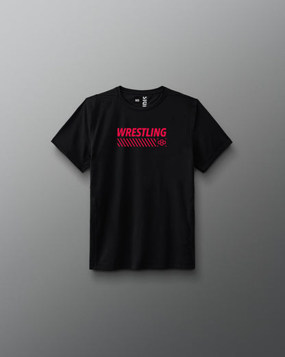 T-shirt de performance de lutte pour jeunes au néon