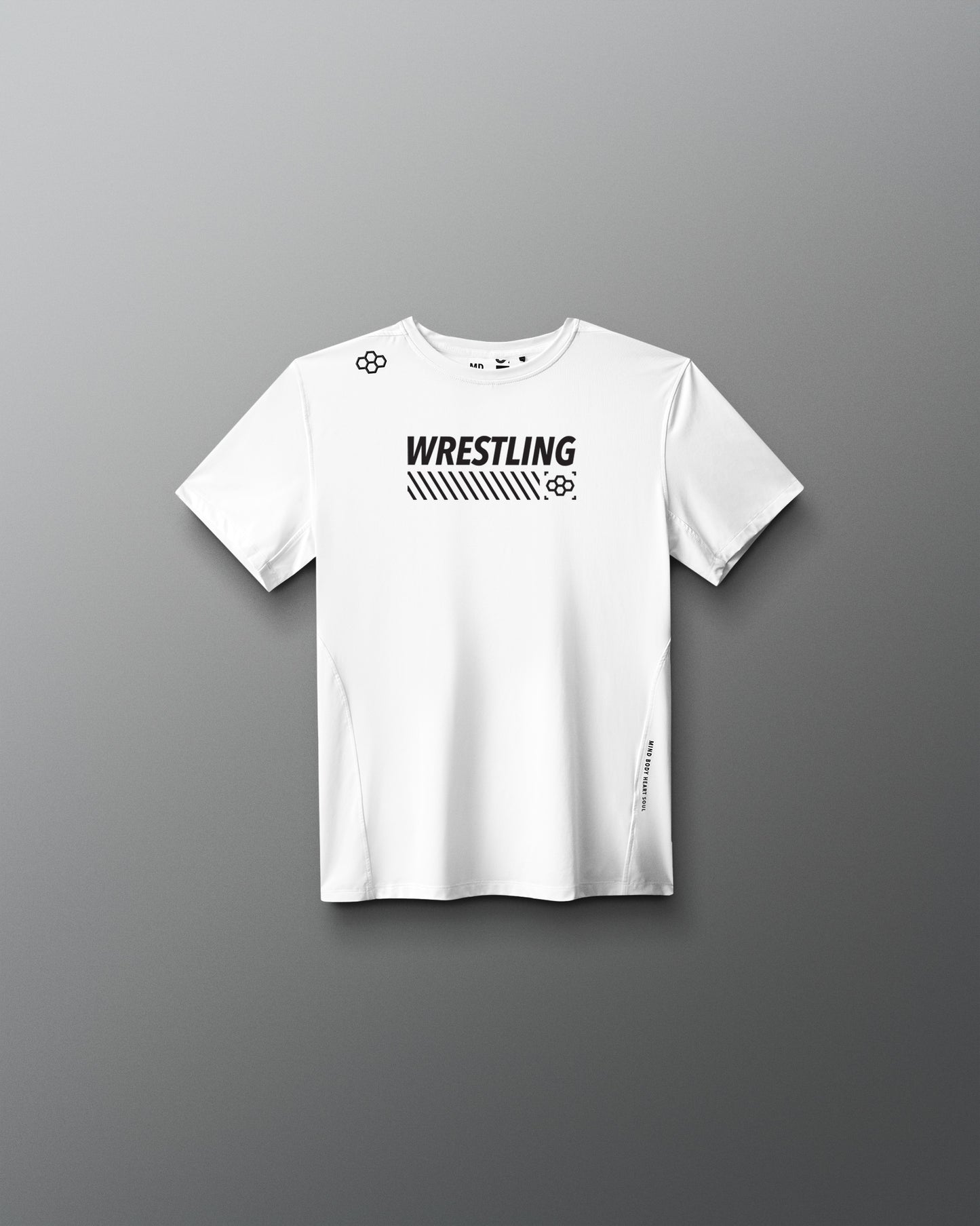 T-shirt de performance de lutte pour jeunes au néon