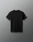 Black t-shirt on a gray background