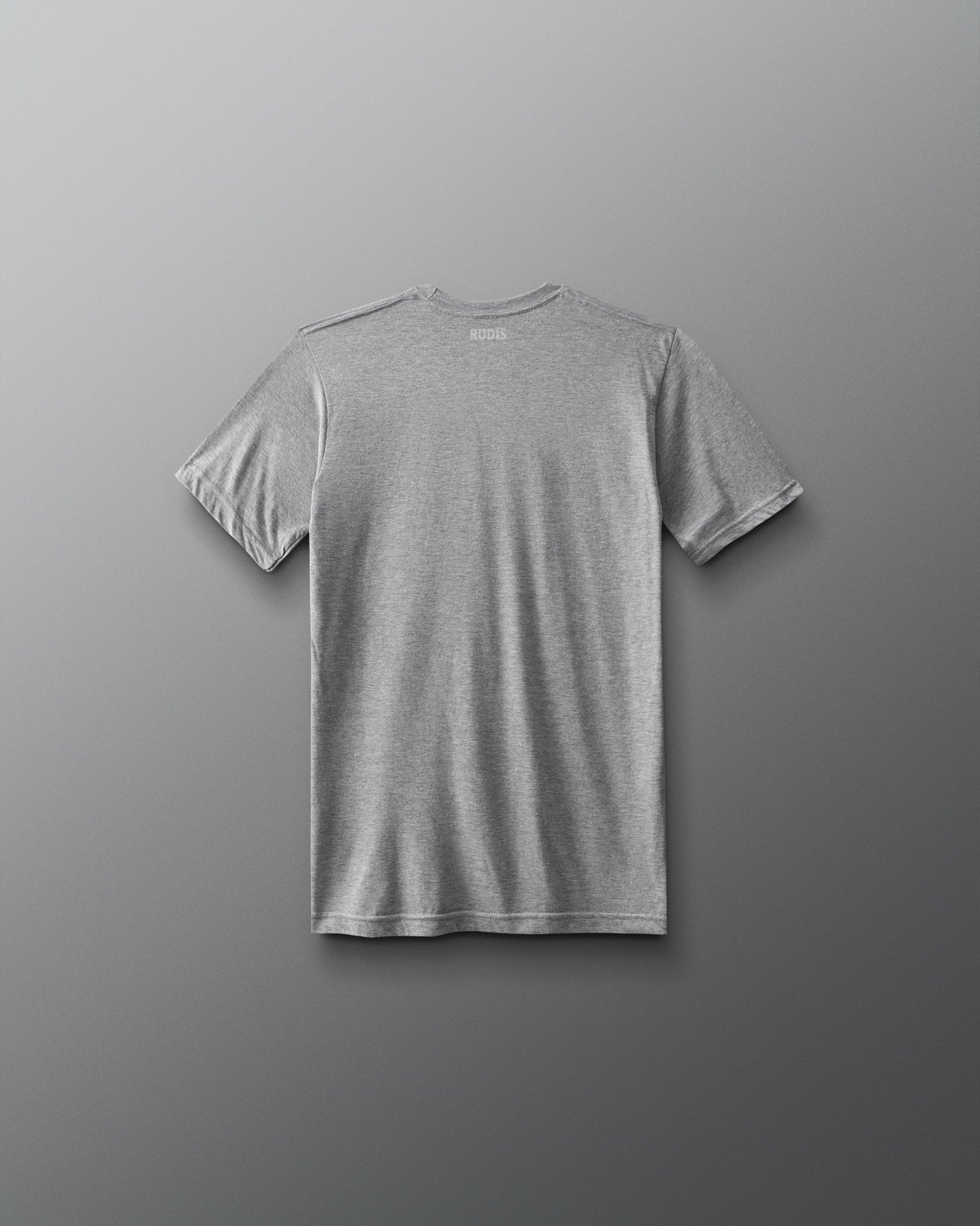 Gray t-shirt on a gray background