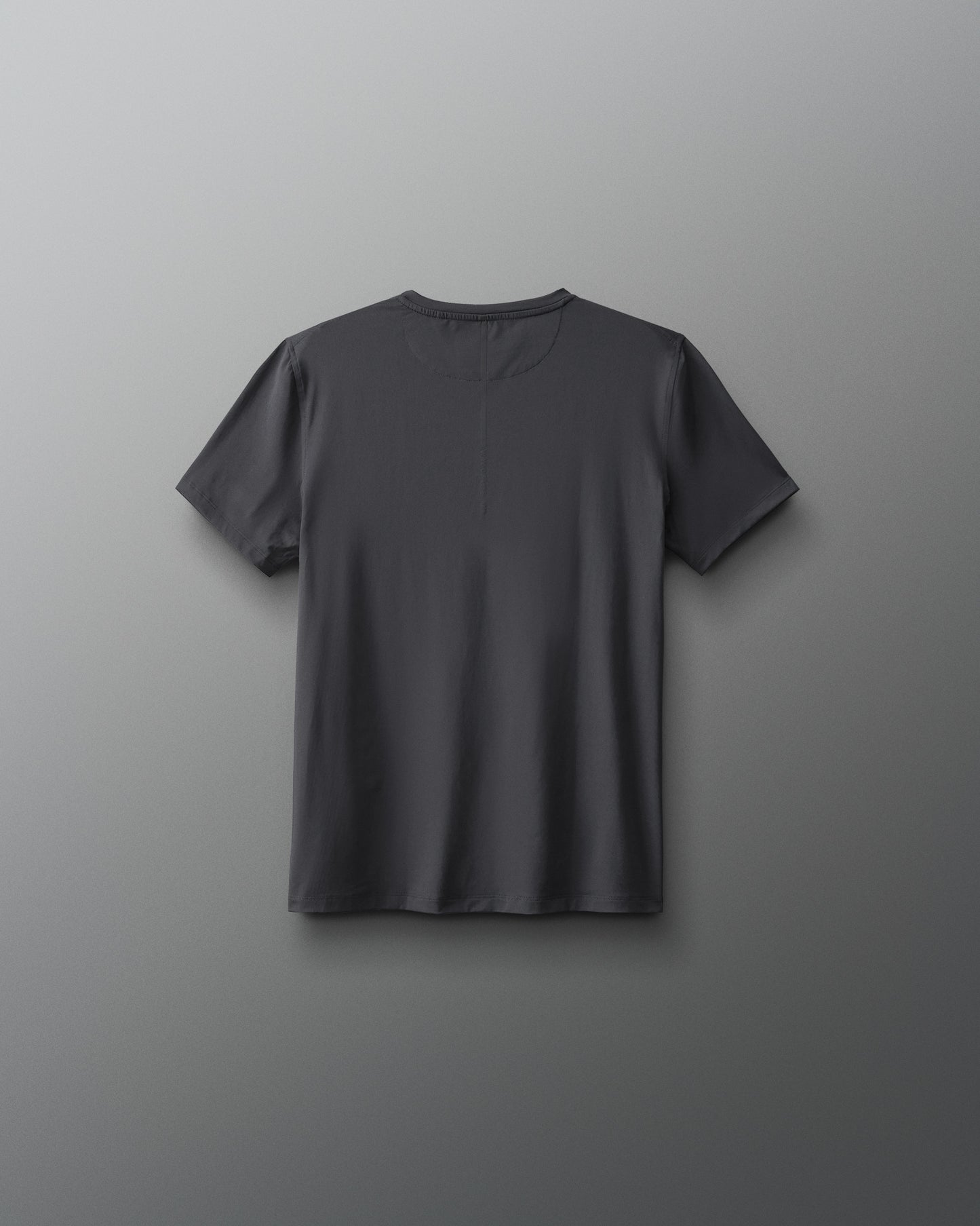 Black t-shirt on a gray background