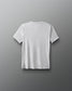 White t-shirt on a gray background