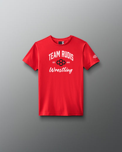 T-shirt super doux pour jeunes élites TEAM RUDIS Script