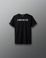 Black t-shirt with 'AWAY OF LIFE' text on a gray background