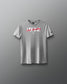 Gray t-shirt with red and white 'Girls Wresting' text on a gray background