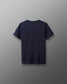 Navy blue t-shirt on a gray background