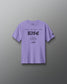 Purple t-shirt with 'Take Heart and RISE' text on a gray background
