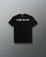 Back view of the black RUDIS Script Youth Elite Super Soft T-Shirt with white “A Way of Life” graphic.