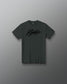 Front view of the RUDIS Script Youth Elite Super Soft T-Shirt in charcoal with black RUDIS script logo.