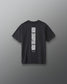 Back view of the RUDIS Iron Sharpens Iron Youth Classic Cotton T-Shirt in Washed Black featuring bold vertical white Iron Sharpens Iron lettering.