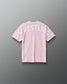 Back view of RUDIS youth wrestling T-shirt in Washed Pink with oversized white WRESTLING lettering and A WAY OF LIFE graphic.