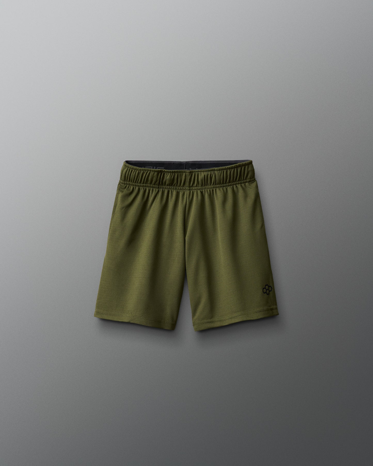 Short en maille pour jeunes RUDIS 6" - Vert armée