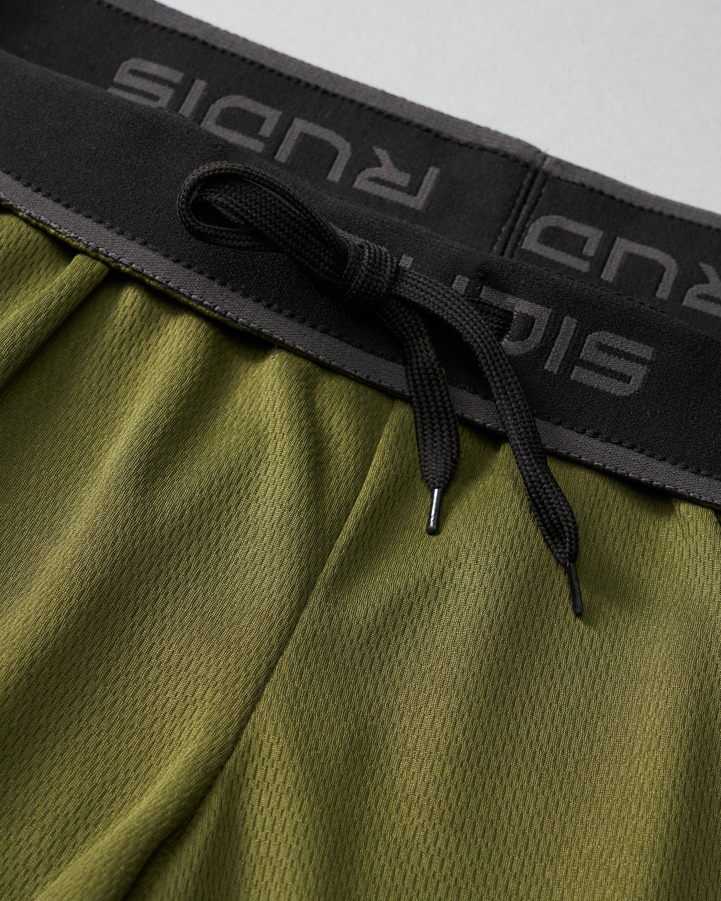 Short en maille pour jeunes RUDIS 6" - Vert armée