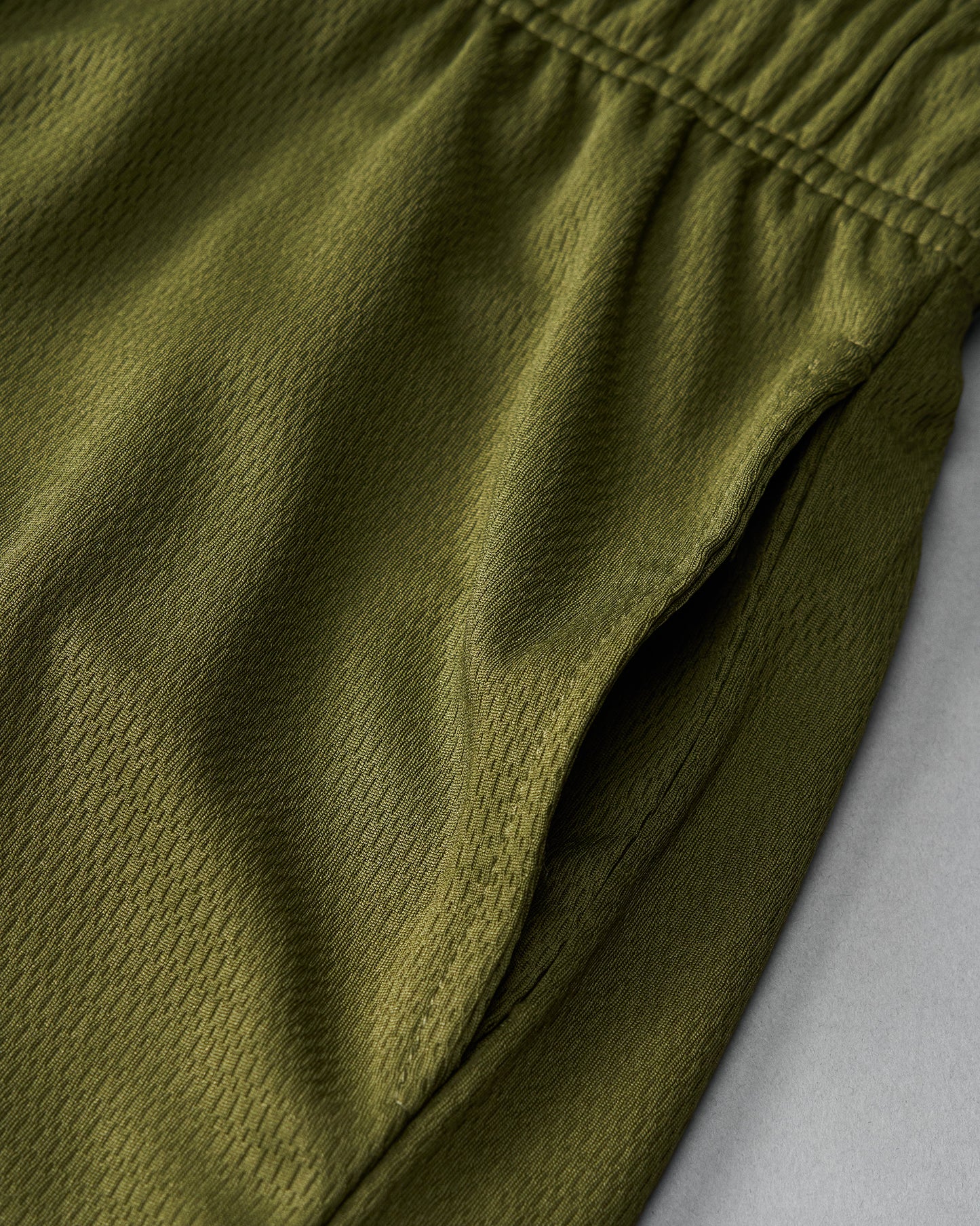 Short en maille pour jeunes RUDIS 6" - Vert armée