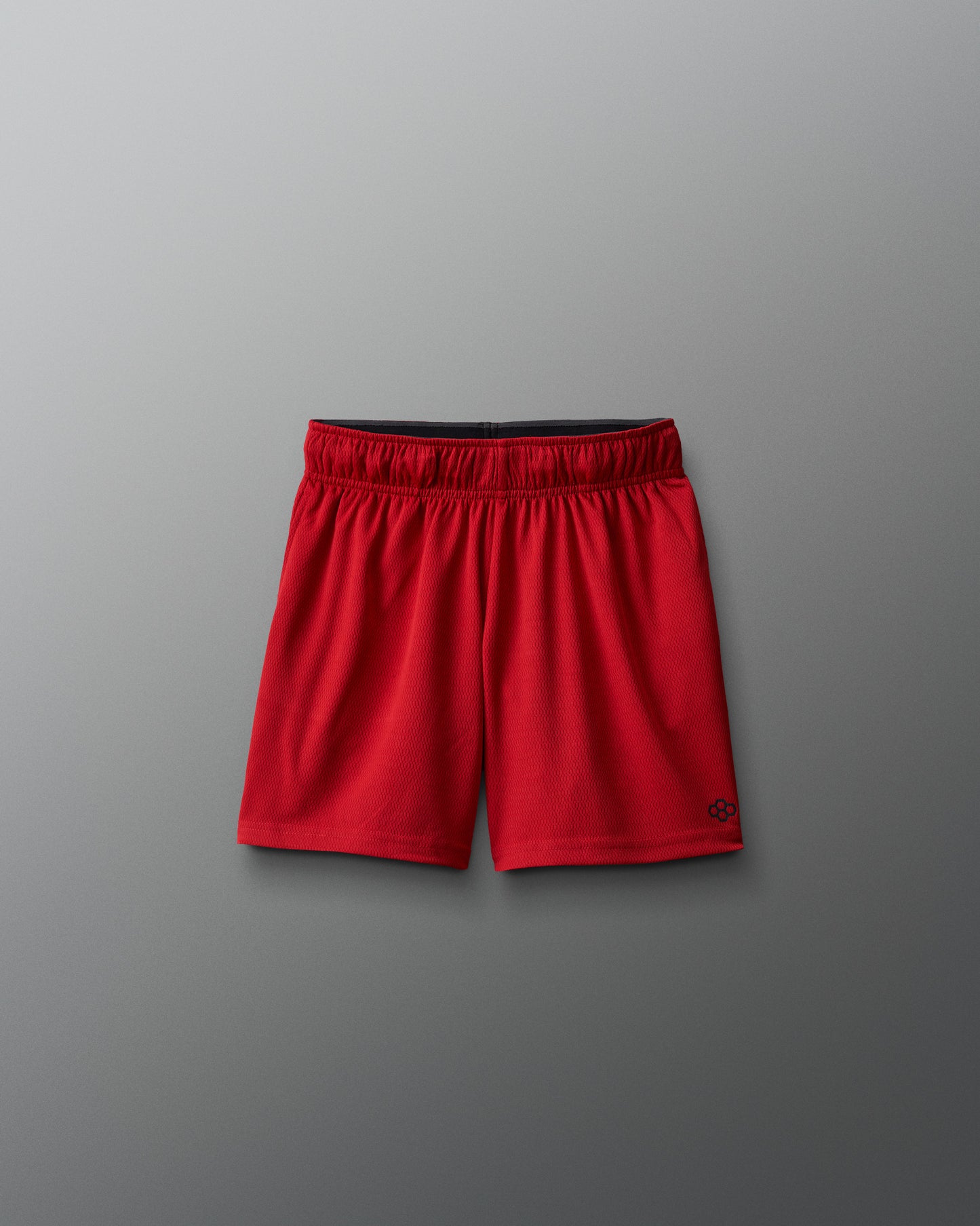 Short en maille pour jeunes RUDIS 6" - Rouge
