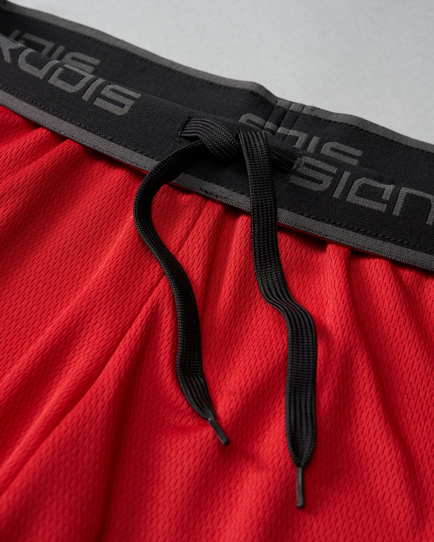 Short en maille pour jeunes RUDIS 6" - Rouge