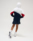 Sweat à capuche RUDIS Colorblock pour jeunes - Marine/Blanc/Rouge