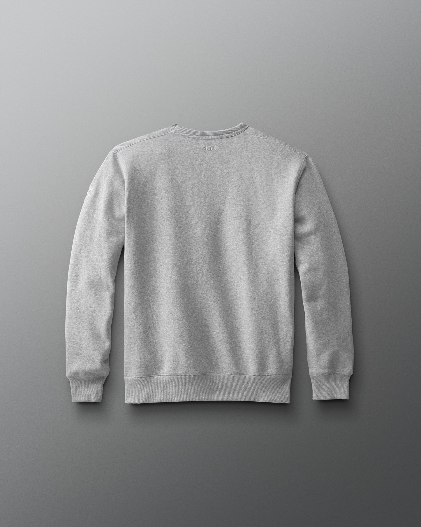 Gray sweatshirt on a gray background