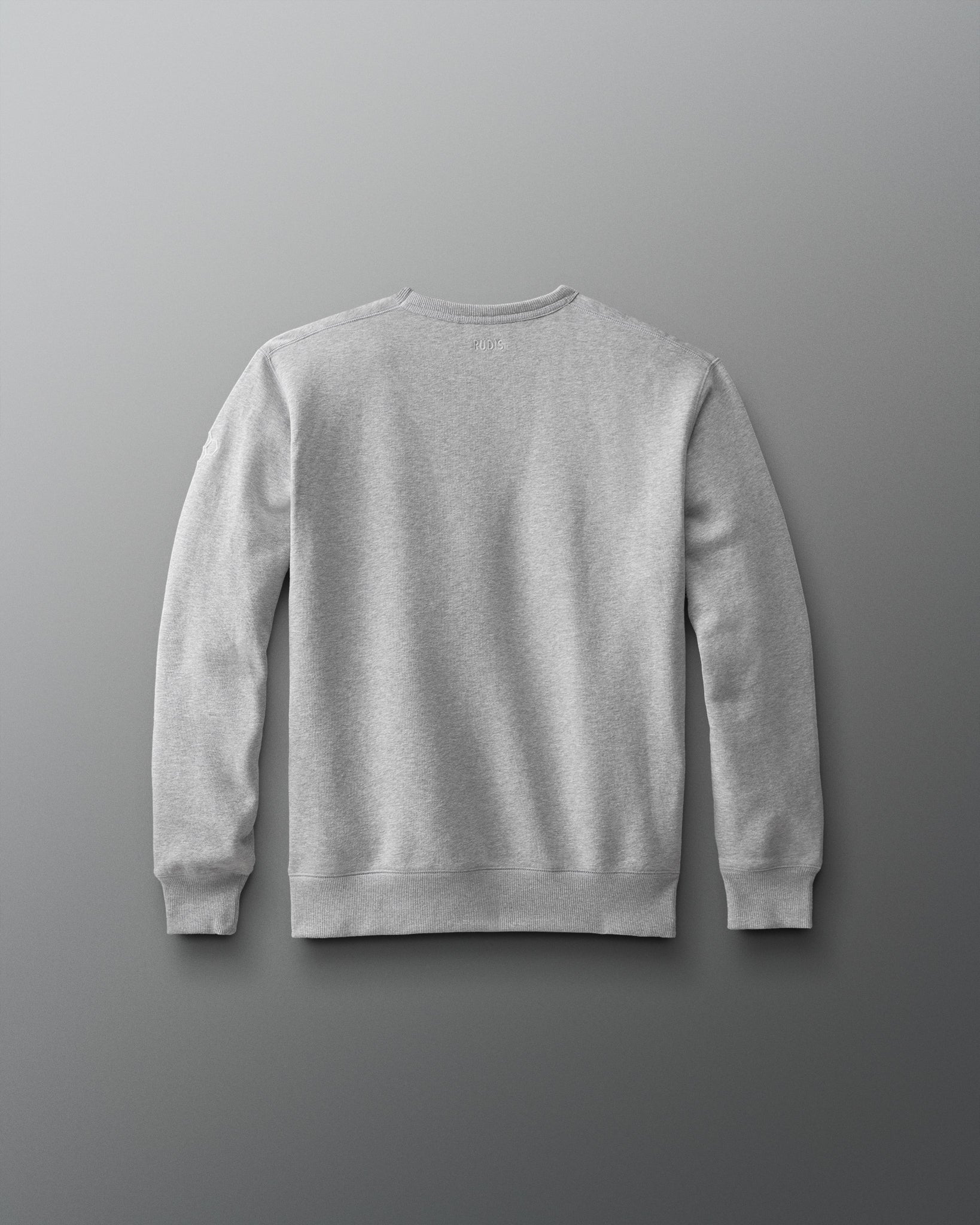 Gray sweatshirt on a gray background