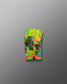 Colorful graphic design on a gray background